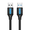 USB 3.0 kábel Vention CONBG 2A 1.5m Fekete PVC