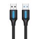 USB 3.0 kábel Vention CONBG 2A 1.5m Fekete PVC