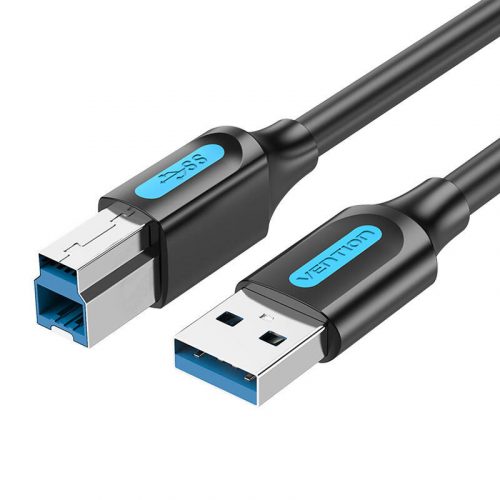 USB 3.0 A-B nyomtatókábel Vention COOBF 2A 1m fekete PVC