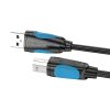 Printer cable USB 3.0 A to USB-B Vention VAS-A16-B150 1,5 m Black