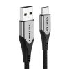 USB 2.0 A to USB-C Cable Vention CODHG 3A 1.5m Gray