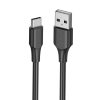 USB 2.0 A és USB-C kábel Vention CTHBF 3A 1m Fekete