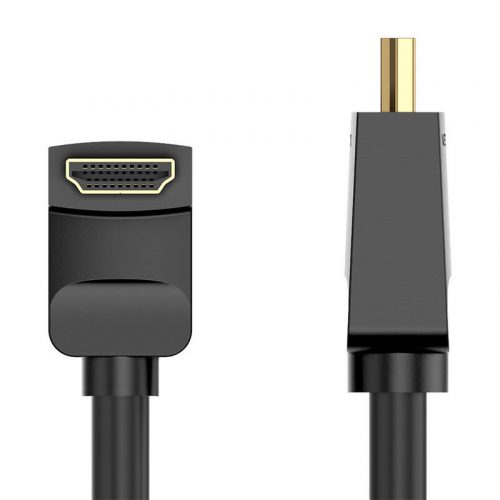 Kábel HDMI 2.0 Vention AARBG 1,5m, 90°-os szög, 4K 60Hz (fekete)