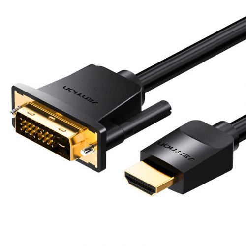 Kábel HDMI do DVI (24+1) Vention ABFBF 1m, 4K 60Hz/ 1080P 60Hz (Czarny)