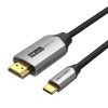 USB-C do HDMI 2.0 kábel Vention CRBBH 2m, 4K 60Hz (fekete)