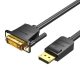 DisplayPort-DVI (24+1) kábel 2m Vention HAFBH (fekete)