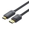 DisplayPort 1.2 HDMI 1.4 kábel Vention HAGBH 2m, 4K 30Hz (fekete)