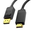 DisplayPort 1.2 HDMI 1.4 kábel Vention HAGBI 3m, 4K 30Hz (fekete)