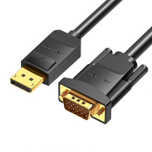 DisplayPort VGA kábel Vention HBLBG 1,5m, 1080P 60Hz(Fekete)