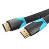 Flat HDMI Cable Vention VAA-B02-L150, 1.5m, 4K 60Hz (Black)