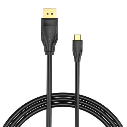 USB-C-DisplayPort 1.4 kábel Vention CGYBH, 2m, 8K 60Hz/4K 120Hz (fekete)