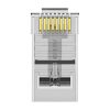 Moduláris dugó RJ45 Cat.6 UTP csatlakozó Vention IDDR0-10 átlátszó 10 db.