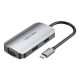 USB-C dokkoló állomás HDMI, VGA, USB 3.0, PD 0.15m Vention TOAHB, szürke