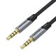 Kábel Audio TRRS 3.5mm mini jack Vention BAQHD 0.5m szürke