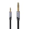 Kábel Audio 3.5mm TRS 6.35mm Vention BAUHH 2m szürke