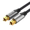 Kábel Audio optikai Toslink Vention BAVHI 3m szürke