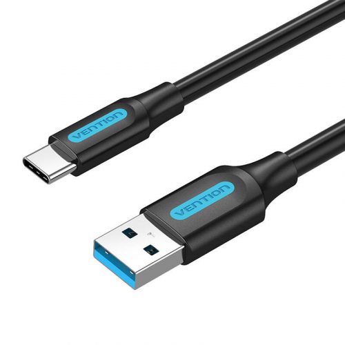 USB 3.0 A to USB-C Cable Vention COZBG 3A 1.5m Black PVC