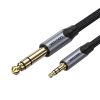 Kábel Audio TRS 3.5mm 6.35mm Vention BAUHD 0.5m szürke