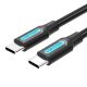 Kábel USB-C 2.0 Vention COSBH PD60W 2m czarny PVC