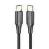 USB-C 2.0 to USB-C Cable Vention TAUBH 2m, 3A, LED Black