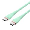 Cable USB-C 2.0 to USB-C Vention TAWGG 1,5m PD 100W  Light Green Silicone