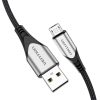 Cable USB 2.0 A to Micro USB Vention COAHD 3A 0,5m gray