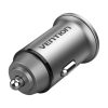 Car Charger 2x USB Vention FFEH0 30W Gray