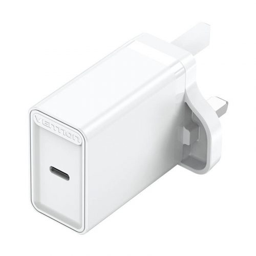 USB-C Wall Charger Vention FADW0-UK 20W UK White