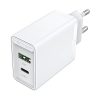 USB-A, USB-C Wall Charger Vention FBBW0-EU 18W/20W EU White