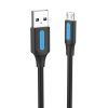 Kábel USB 2.0 A és Micro USB Vention COLBG 3A 1,5m fekete