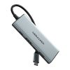 USB-C HDMI, 3x USB 3.0, SD, TF, PD Hub Vention TOPHB 0.15m Szürke