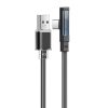 Kábel USB-C-ről USB-C-re Mcdodo CA-3423 90 fokos 1.8m LED-del (fekete)