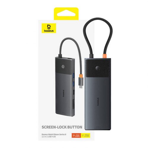 Baseus Metal Gleam sorozat 11 az 1-ben hub, USB-C