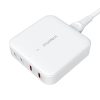 Choetech PD8008 asztali töltő, 2x USB-C, 2x USB-A, GaN, 100W (fehér)