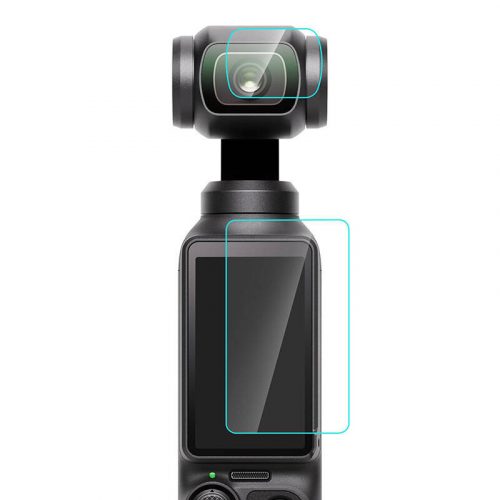 PULUZ DJI OSMO Pocket 3 Edzett üveg lencse és képernyővédő fólia