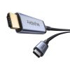 Baseus USB-C HDMI adapter, nagy felbontású, 1,5 m (fekete)