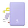 Baseus Mágneses Mini Powerbank, 5000mAh, 20W (lila)