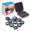 Mobile lens kit APEXEL APL-DG10 10 in 1 (black)