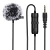 Microphone with a clip PULUZ 3.5mm Jack 6m