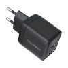 Fali töltő GAN3 USB-C+C PD35W Choetech PD6051 (fekete)