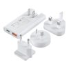 Mini travel wall charger Choetech PD6011 PD65W GaN slim USB-A+C  (white)