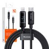 Mcdodo CA-5210 USB-C Lightning kábel, 36W, 1.2m (fekete)