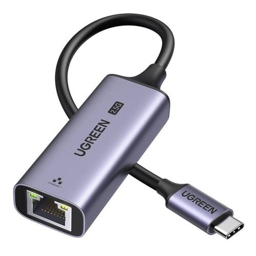 UGREEN CM648 USB-C RJ45 adapter Ethernet, 2,5G (fekete)