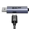 Adapter USB-C - DP Baseus 8K 1,5m (fekete)