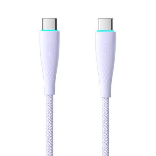 Kábel USB-C USB-C Toocki TXCTT1- BMH01-P, 1m, PD, FC 100W (lila)