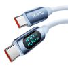 Kábel USB-C USB-C Toocki TXCTT1- XX04-B2, 2m, FC 100W (kék)