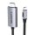 Lention CU707 USB-C to HDMI 2.0 cable, 4K60Hz, 1Gbps, 3m (gray)