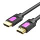 Lention VC-HH20 HDMI 4K nagysebességű HDMI 2.0 kábel, 18Gbps, PVC, 3m (fekete)