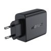 Wall charger Acefast A61 GaN 2xUSB-A, 2xUSB-C PD45W EU (black)