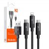 3in1 USB to USB-C / Lightning / Micro USB Cable, Mcdodo CA-5790, 3.5A, 1.2m (black)